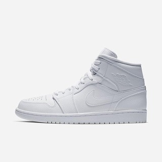 Pantofi Casual Nike Air Jordan 1 Mid Barbati Albi | BCAV-80739